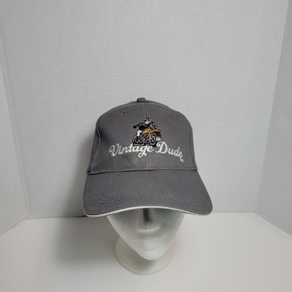 Vintage Dude Hat "Older Wiser Faster" 100% Cotton Adjustable Back - Picture 2 of 9